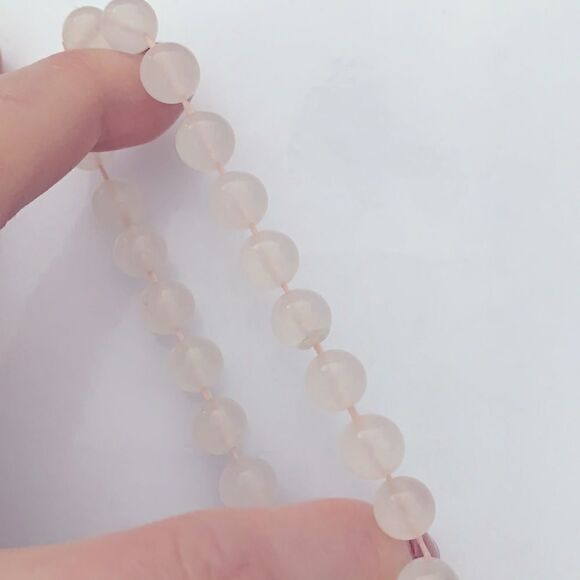 🟣Genuine light pink crystal stone bracelet - Picture 3 of 3